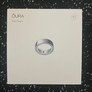 OURA Ring GEN 4 - Brand New in Box! SILVER Smart Ring Size 10